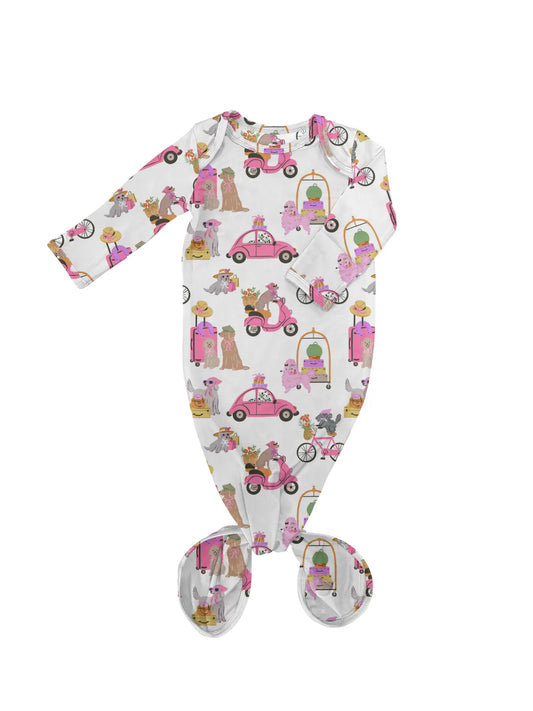 Puppy Chic (Posh Travel Dogs) Knotted Infant Gown