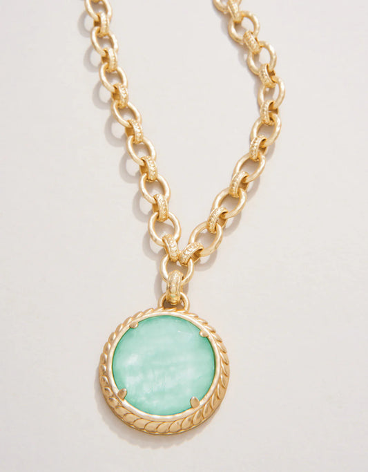 Karina Round Necklace 19" Ocean Blue