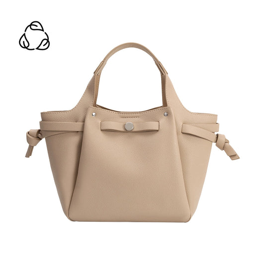 Avril Nude Recycled Vegan Leather Top Handle Bag
