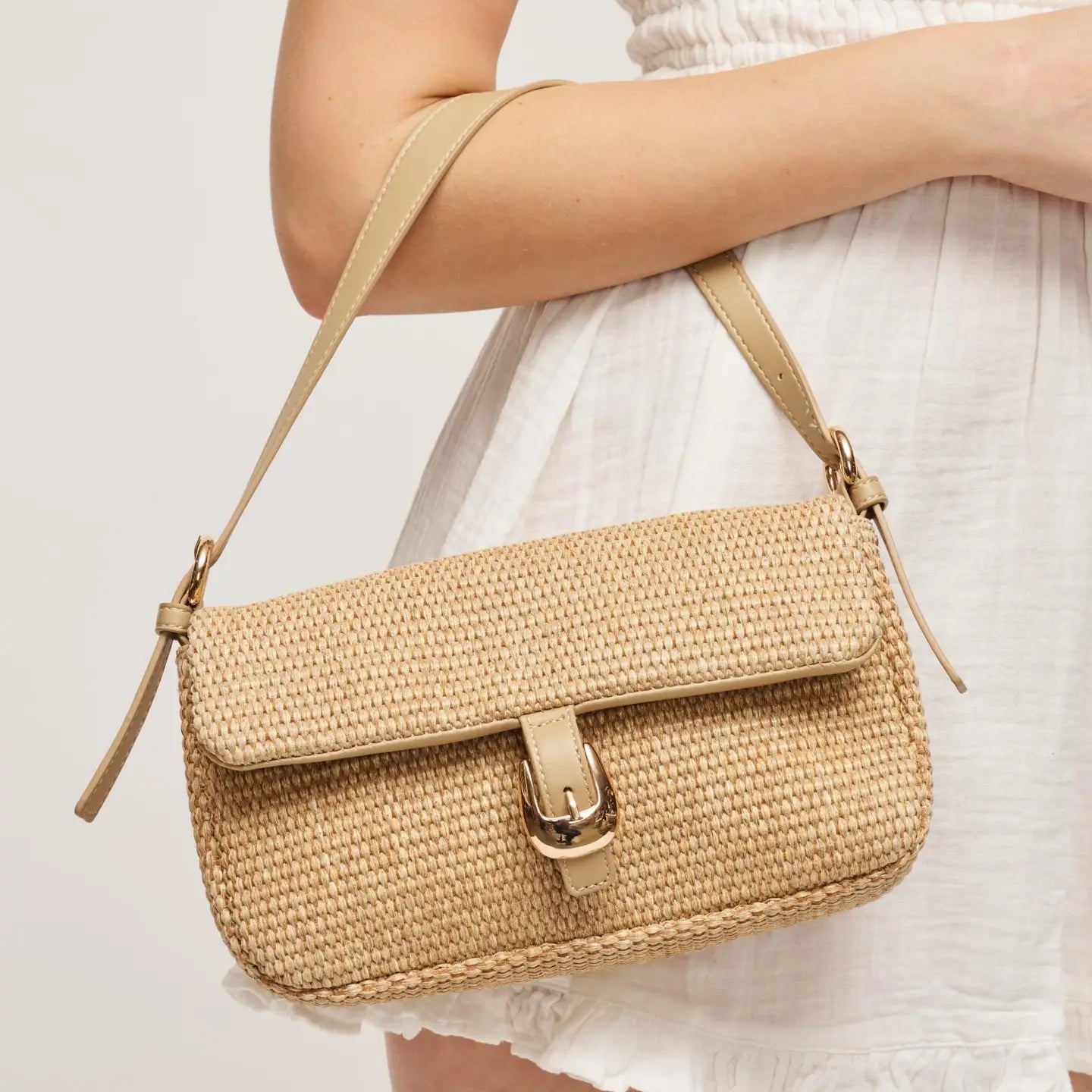 Gloria Straw Crossbody