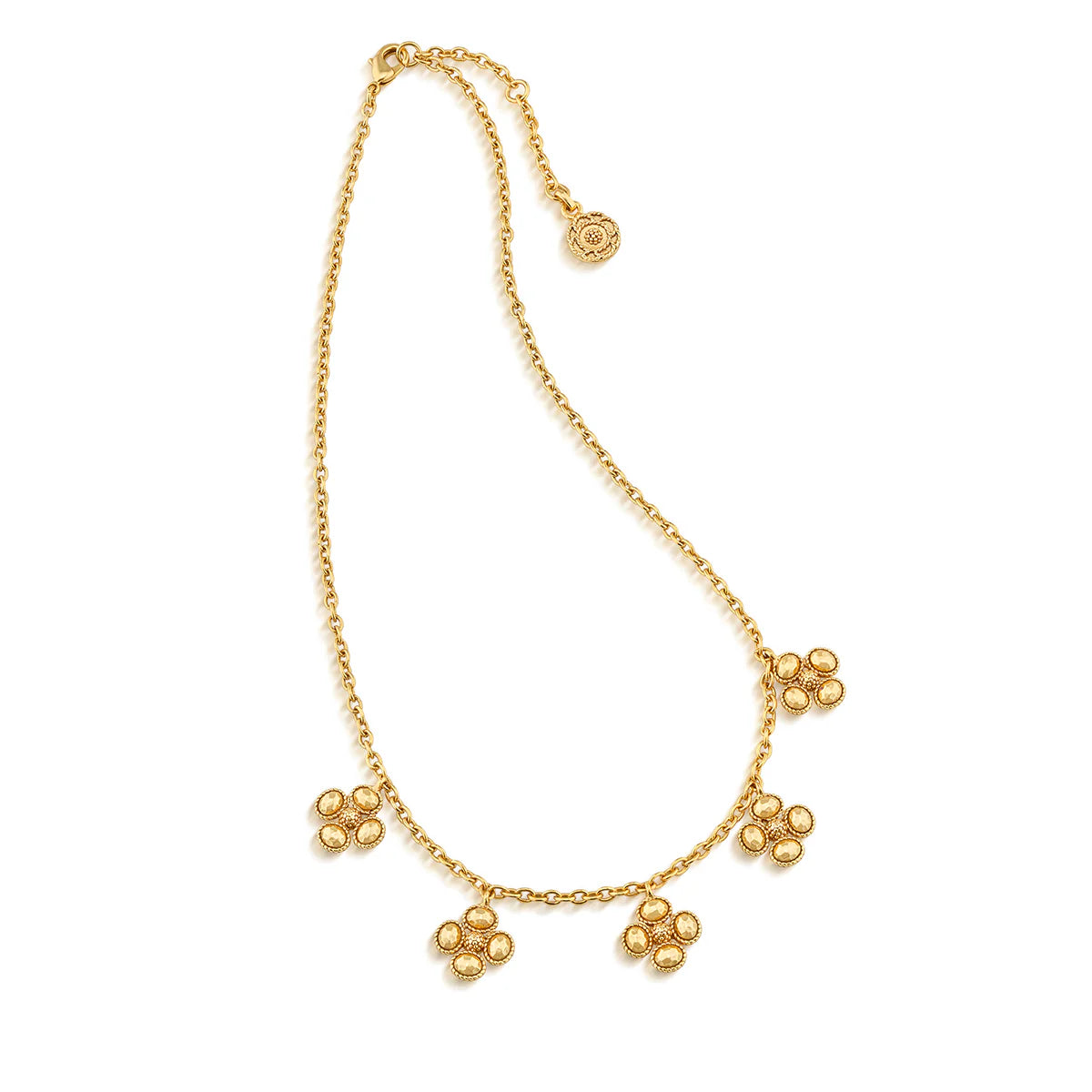 Berry Clover Multi Station Necklace