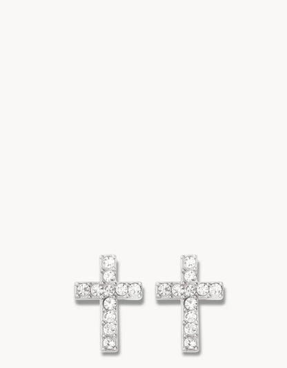 Sea La Vie Stud Earrings Have Faith/Cross