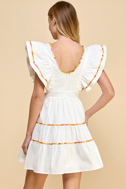 Tiered Dress White