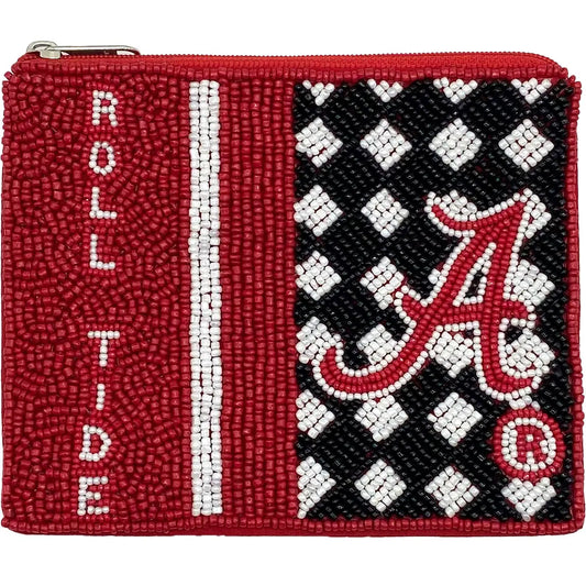 Roll Tide Beaded Pouch