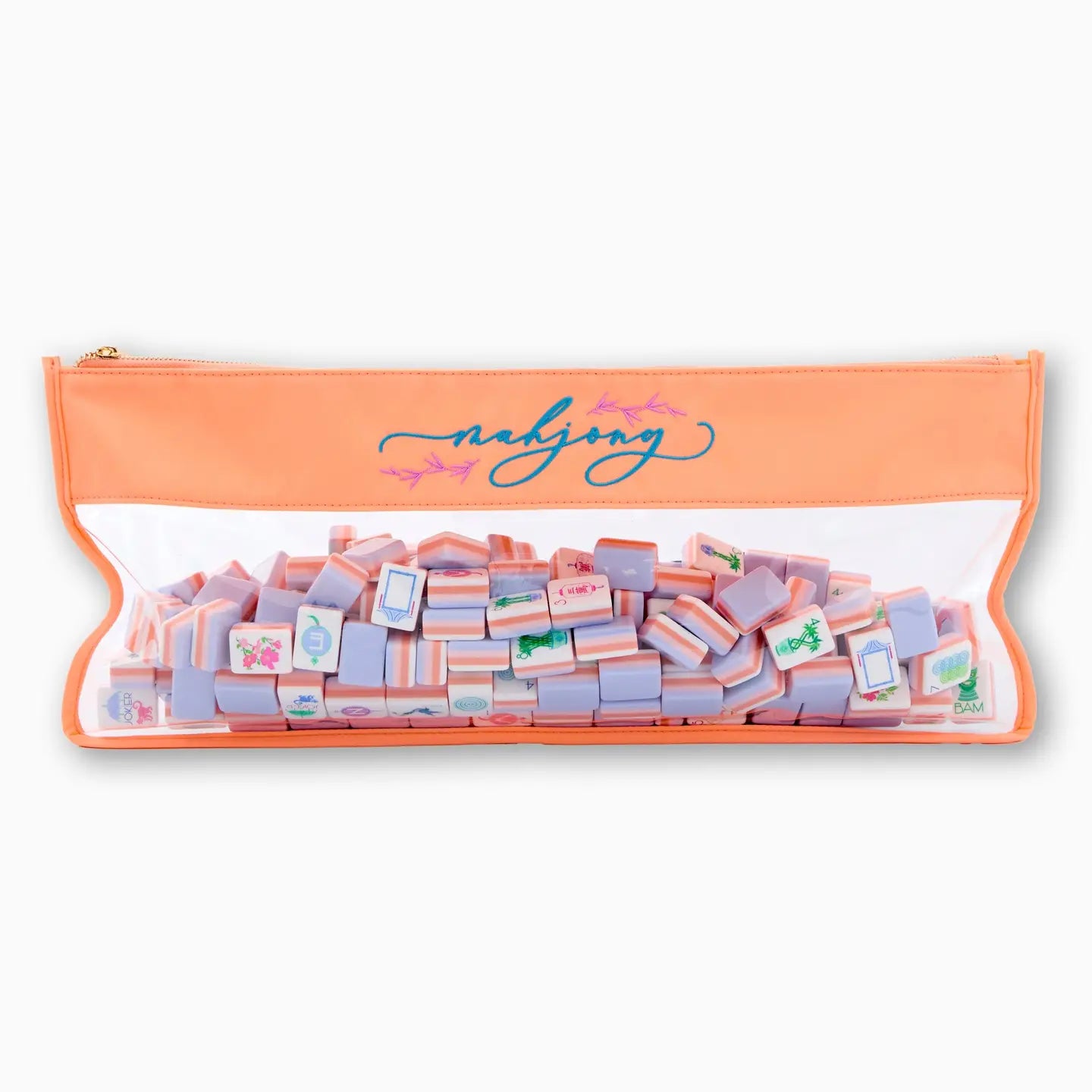 Peach Script Mahjong Bag