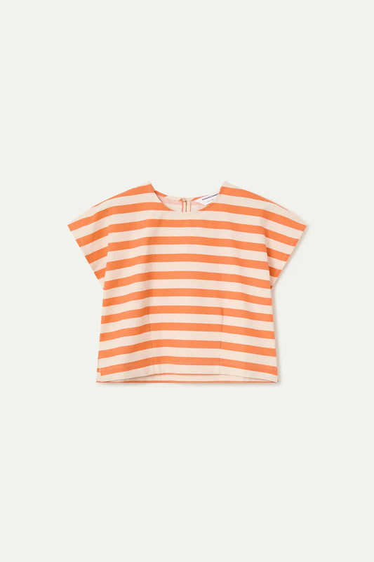 Orange Stripe Top