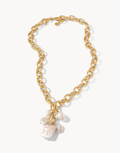 Diana Necklace Pearl/Gold