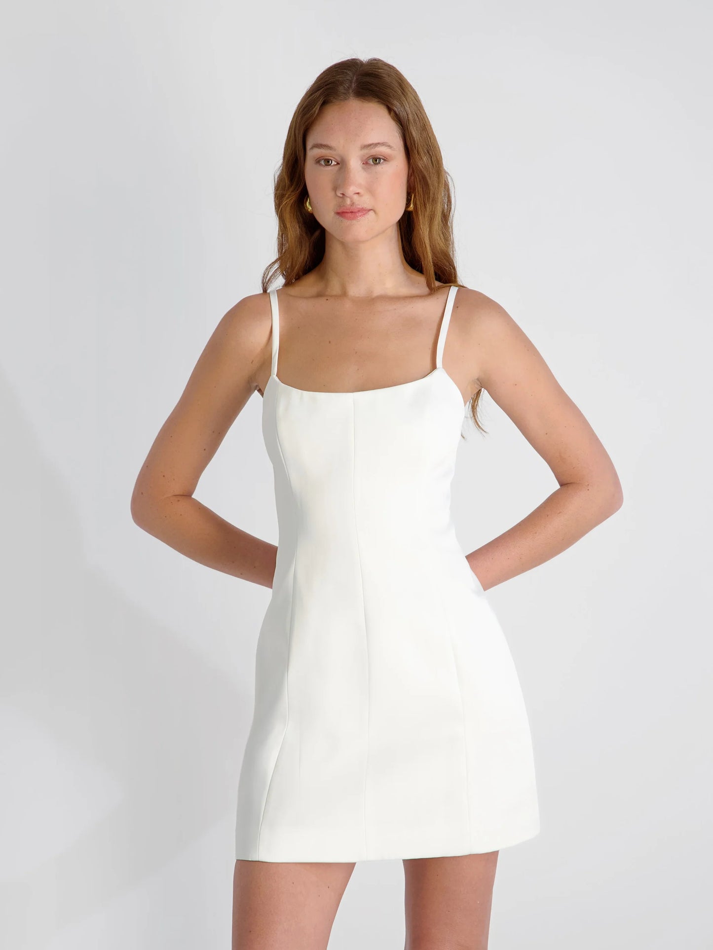 YORK SATIN MINI DRESS