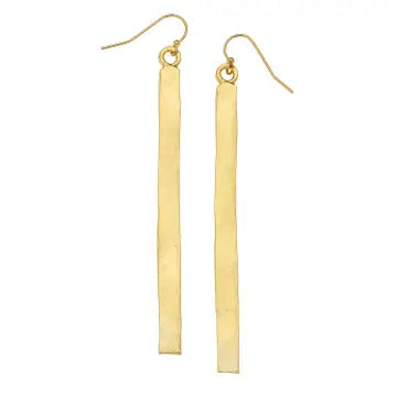 Gold Bar Earrings