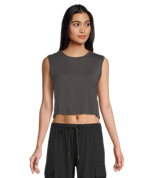 Sienna Jersey Tank Graphite