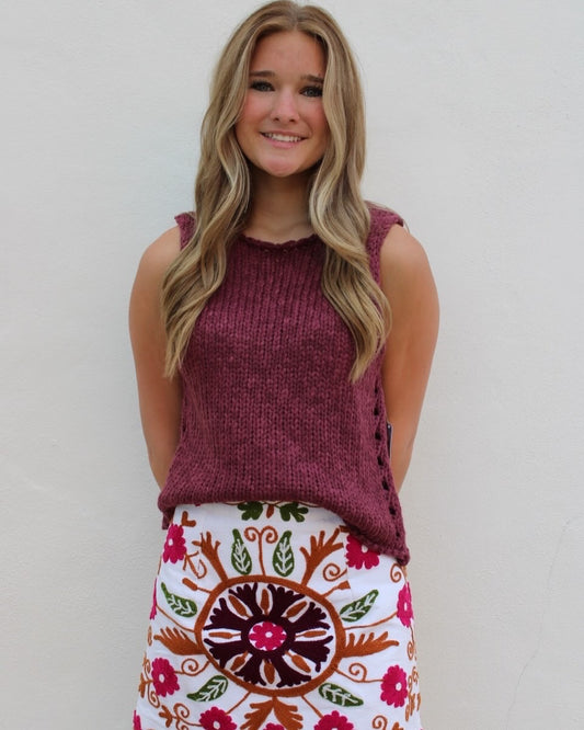 Women's Free People Opal Tank Top Sangria