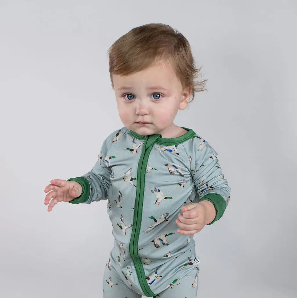 Mallards / Ducks - Convertible Zip Pjs