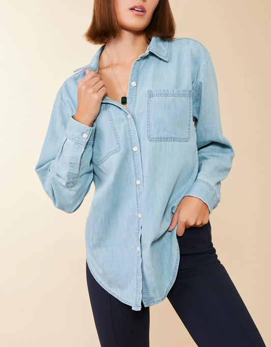 Aida Button Front Shirt Isle of Palm