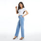 Mid Rise Wide Leg Jean in Fresh Blue