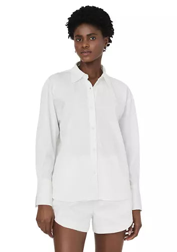 Alexis Cotton Oversized Shirt White