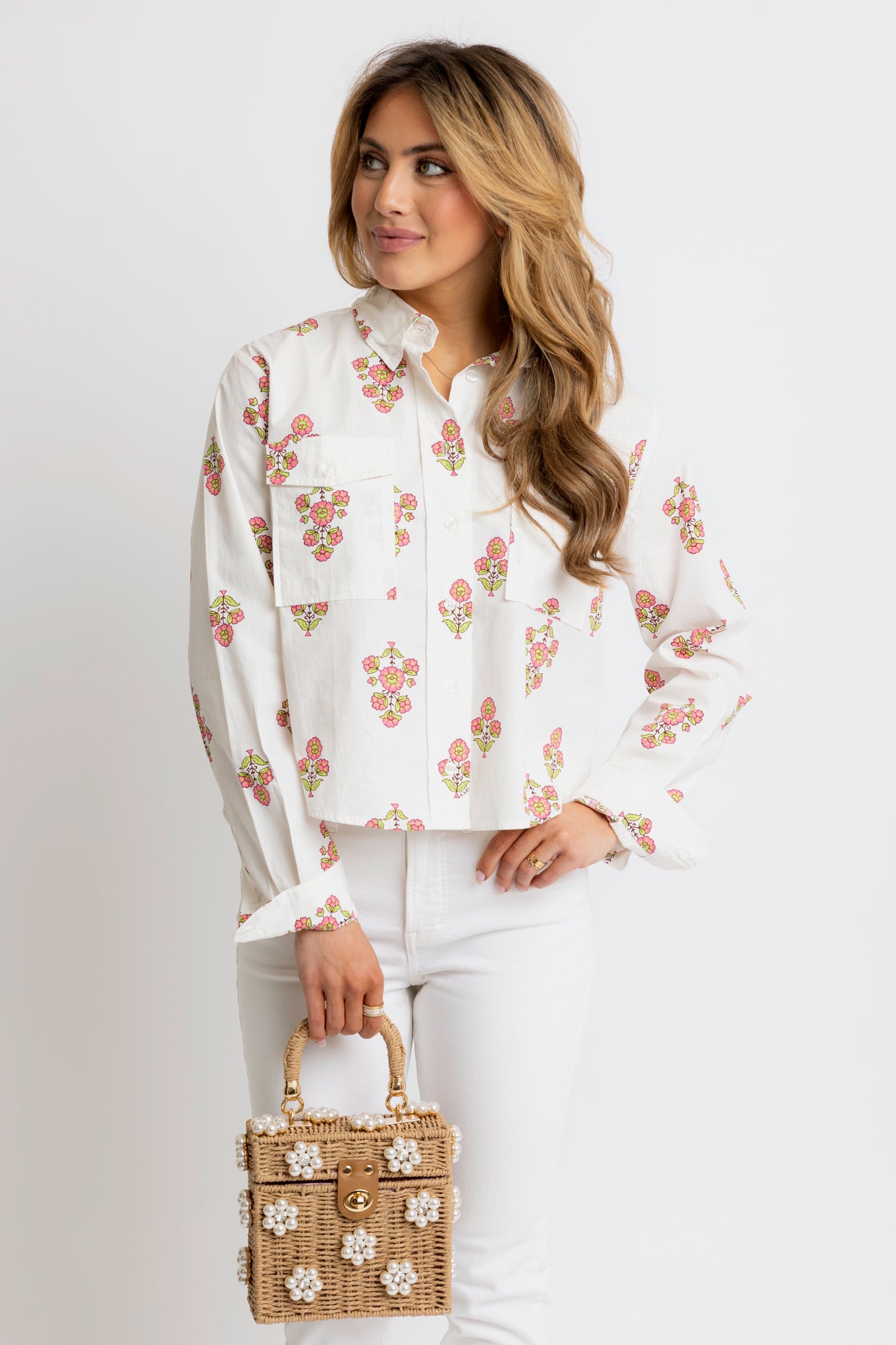 Floral Pocket Camp Top