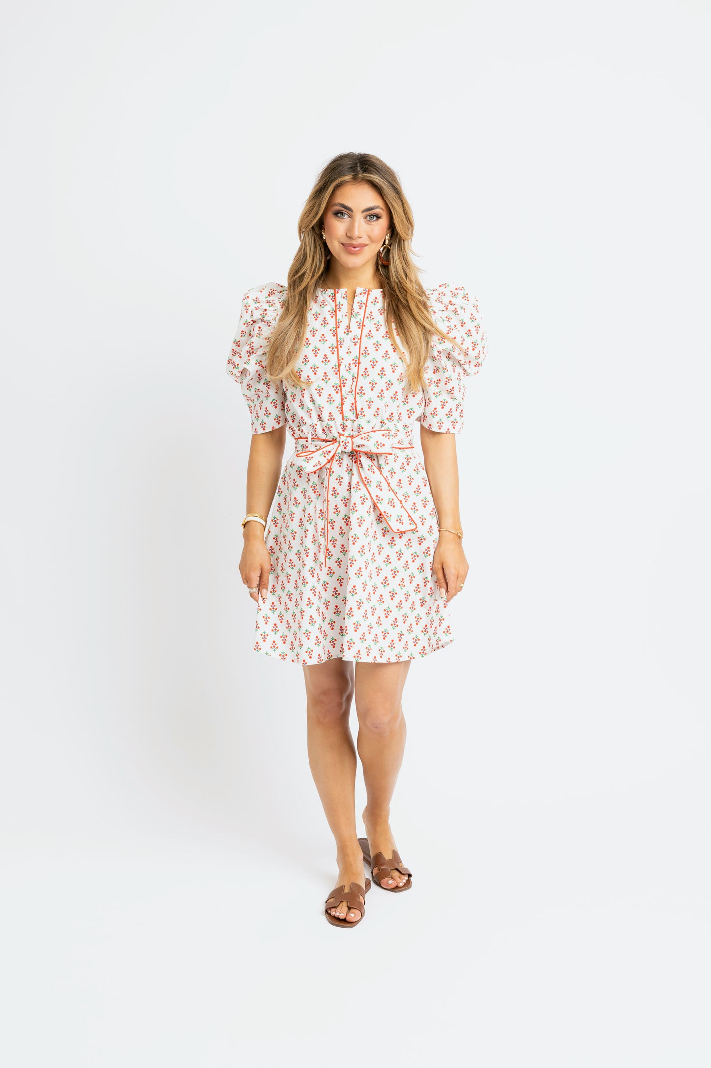 Digital Floral Shirt Dress
