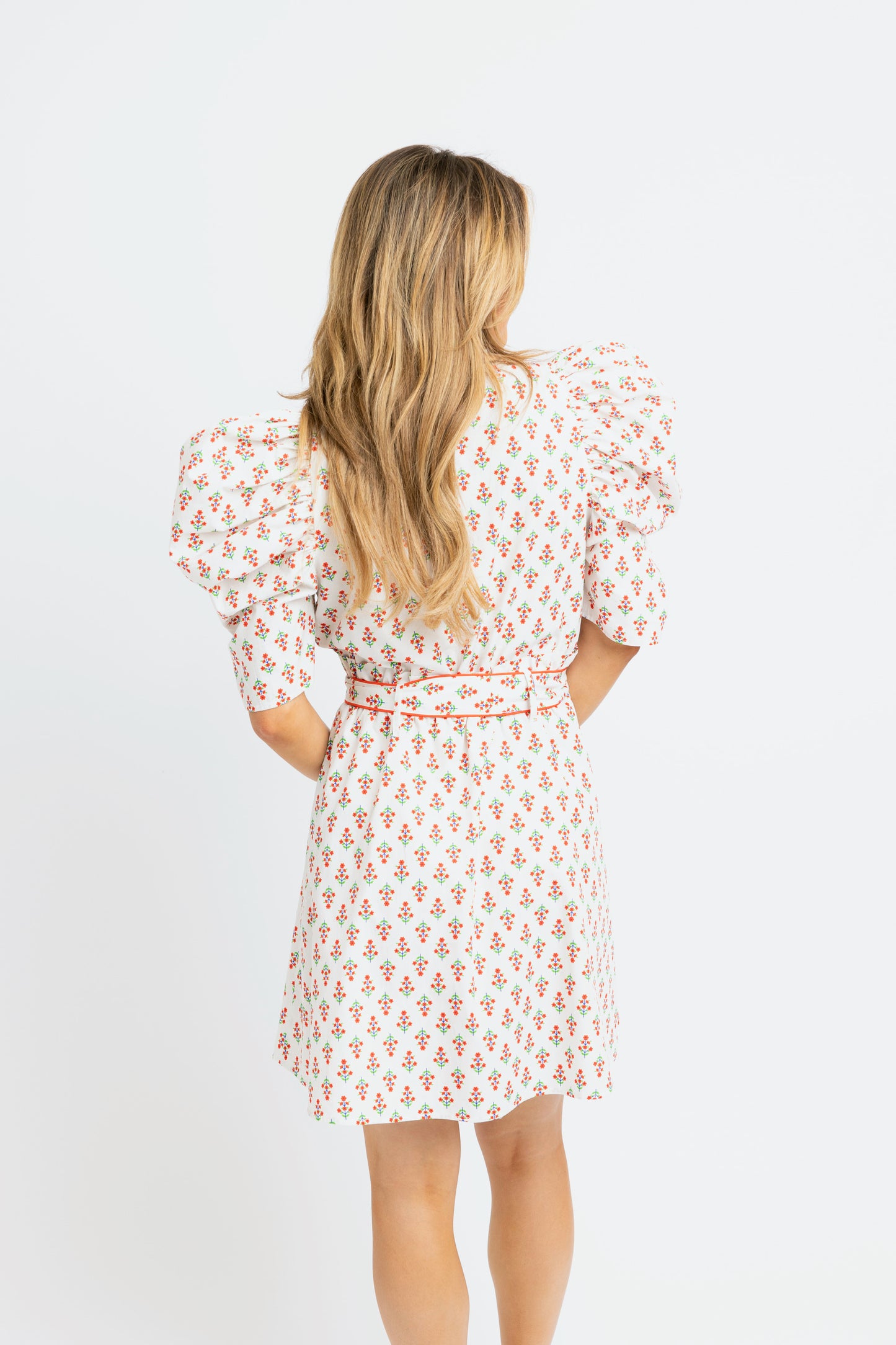 Digital Floral Shirt Dress