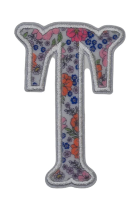 LETTER APPLIQUÉS - GARDEN FLORAL Letter T