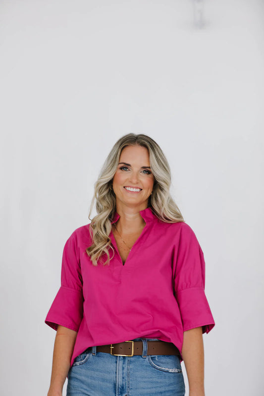 Berry Pullover Cotton Shirt - The Charlie