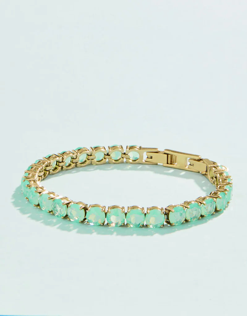 Spartina Sunrise Tennis Bracelet 6mm Sea Foam