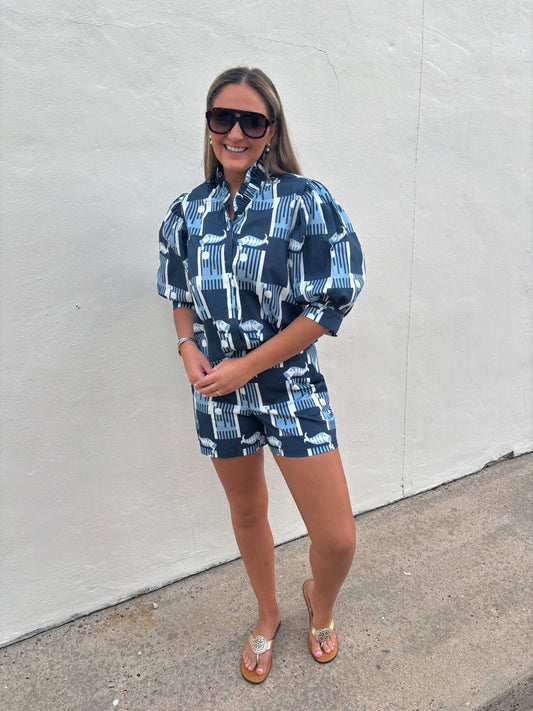 Taylor Short in Harbor Tile Blues