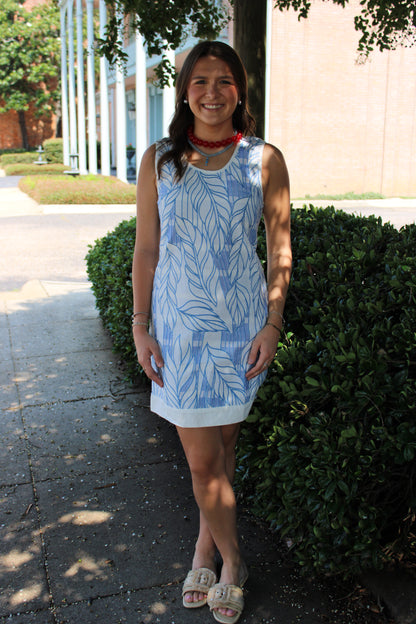 Patchwork Embroidered Shift Dress