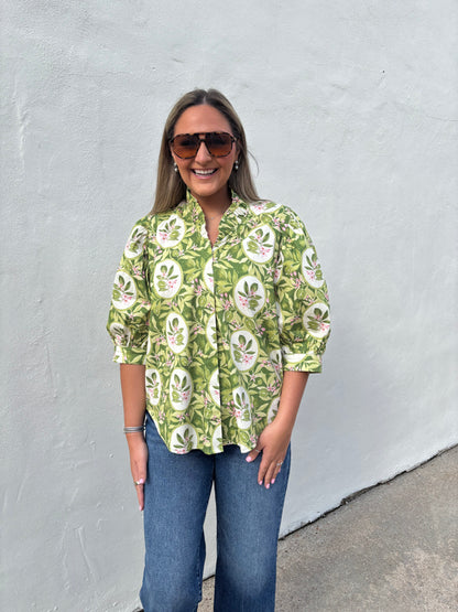 Laura Top In Key Limes