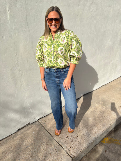 Laura Top In Key Limes