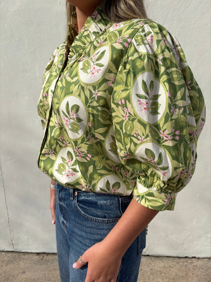 Laura Top In Key Limes