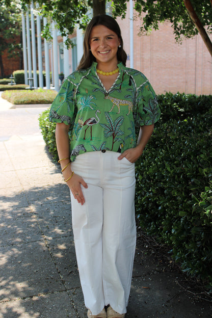 Animal Print Top
