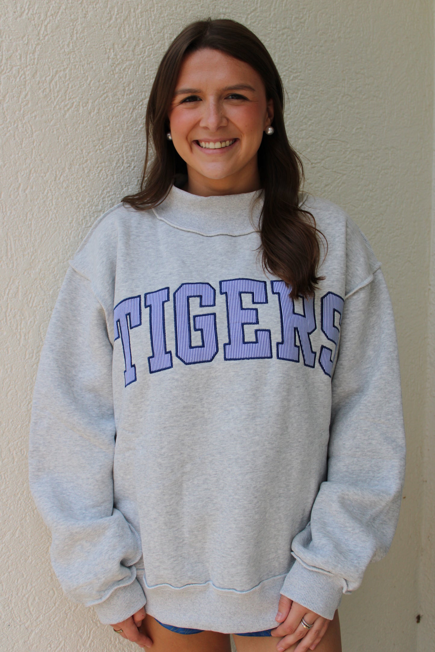 Tigers Mock Neck Sweatshirt