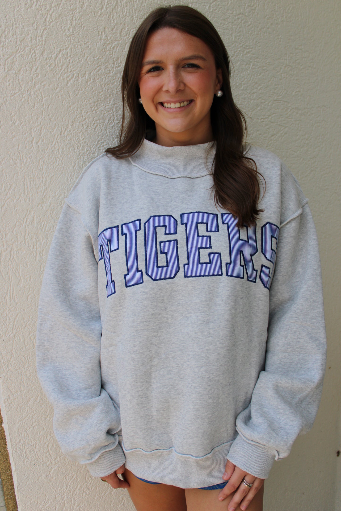 Tigers Mock Neck Sweatshirt