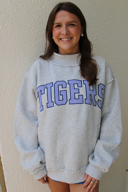 Tigers Mock Neck Sweatshirt