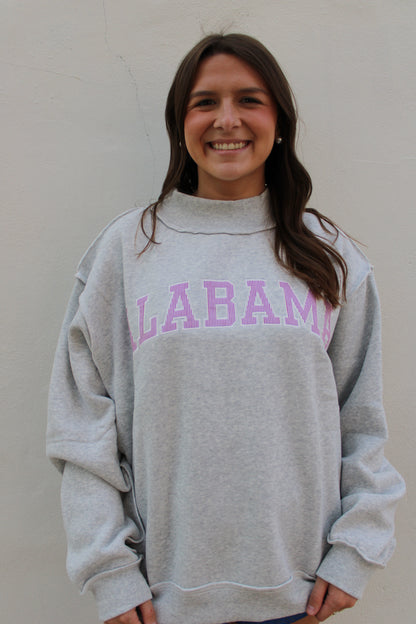 Alabama Mock Neck Sweatshirt