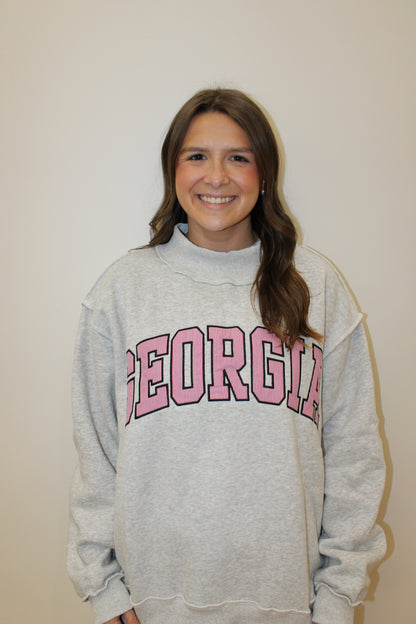 Georgia Mock Neck Sweatshirt