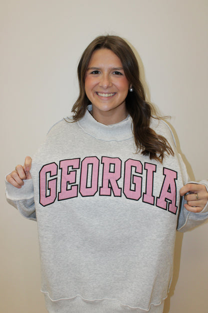 Georgia Mock Neck Sweatshirt