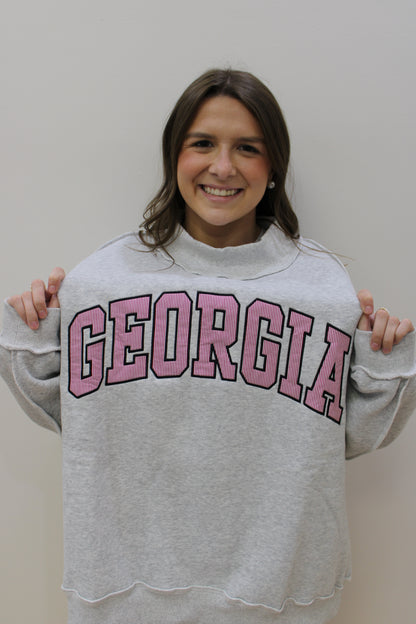 Georgia Mock Neck Sweatshirt