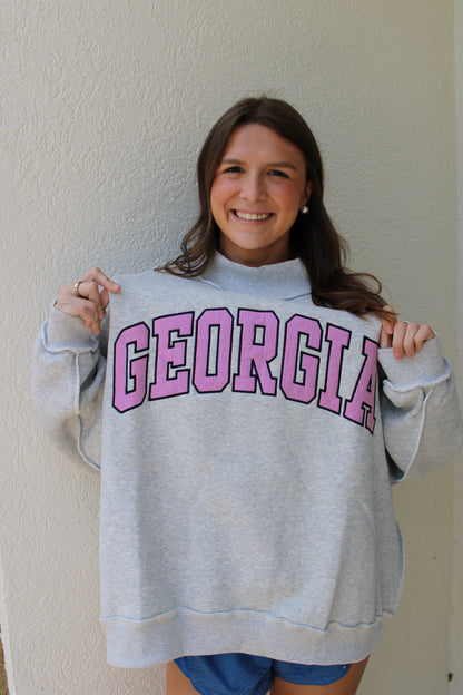 Georgia Mock Neck Sweatshirt