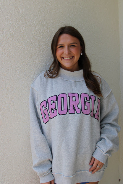 Georgia Mock Neck Sweatshirt