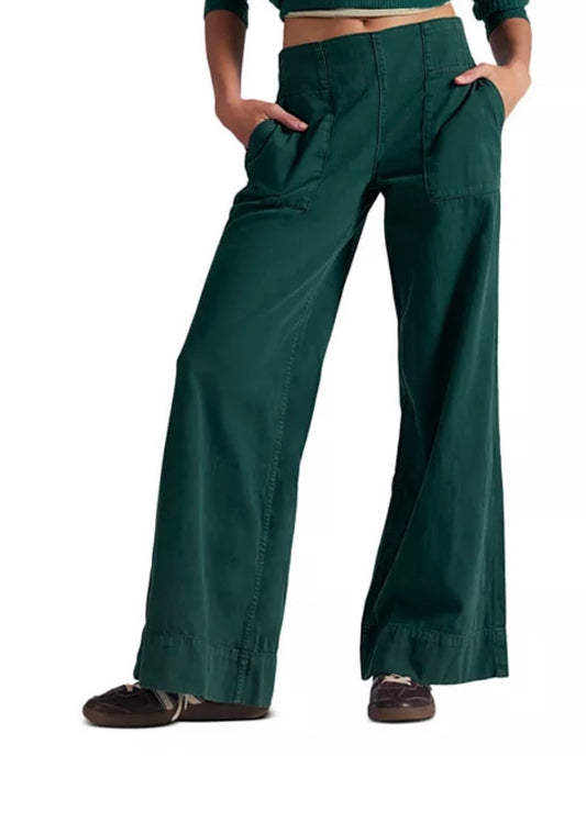 We The Free Breezy Denim Pull-On Jeans Pine Needle
