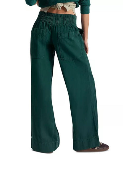We The Free Breezy Denim Pull-On Jeans Pine Needle