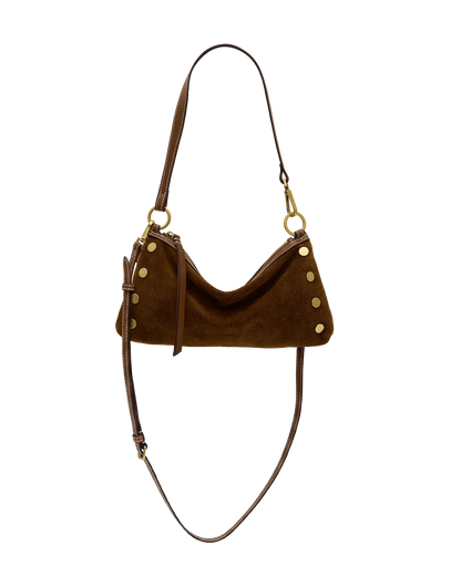 Kyle sml Cinnamon Suede/Antique Gold