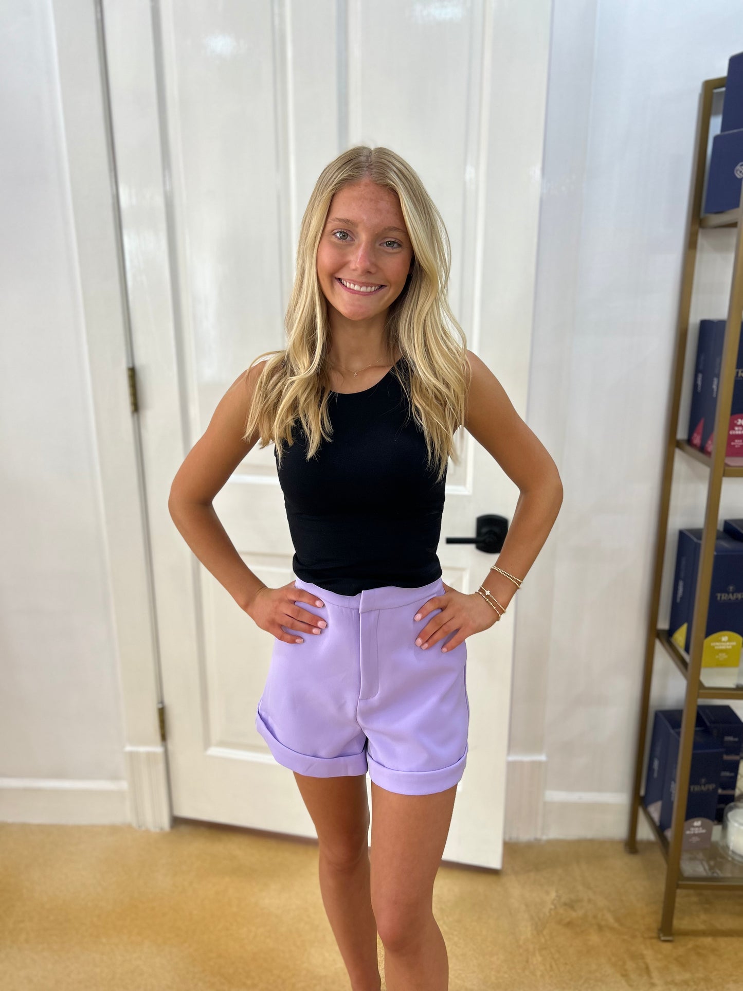 Lilac Tailored Shorts