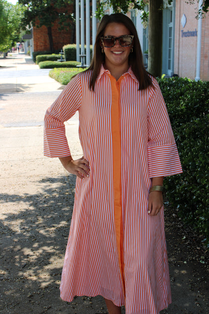 Orange Stripe Maxi