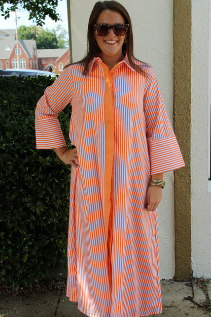 Orange Stripe Maxi