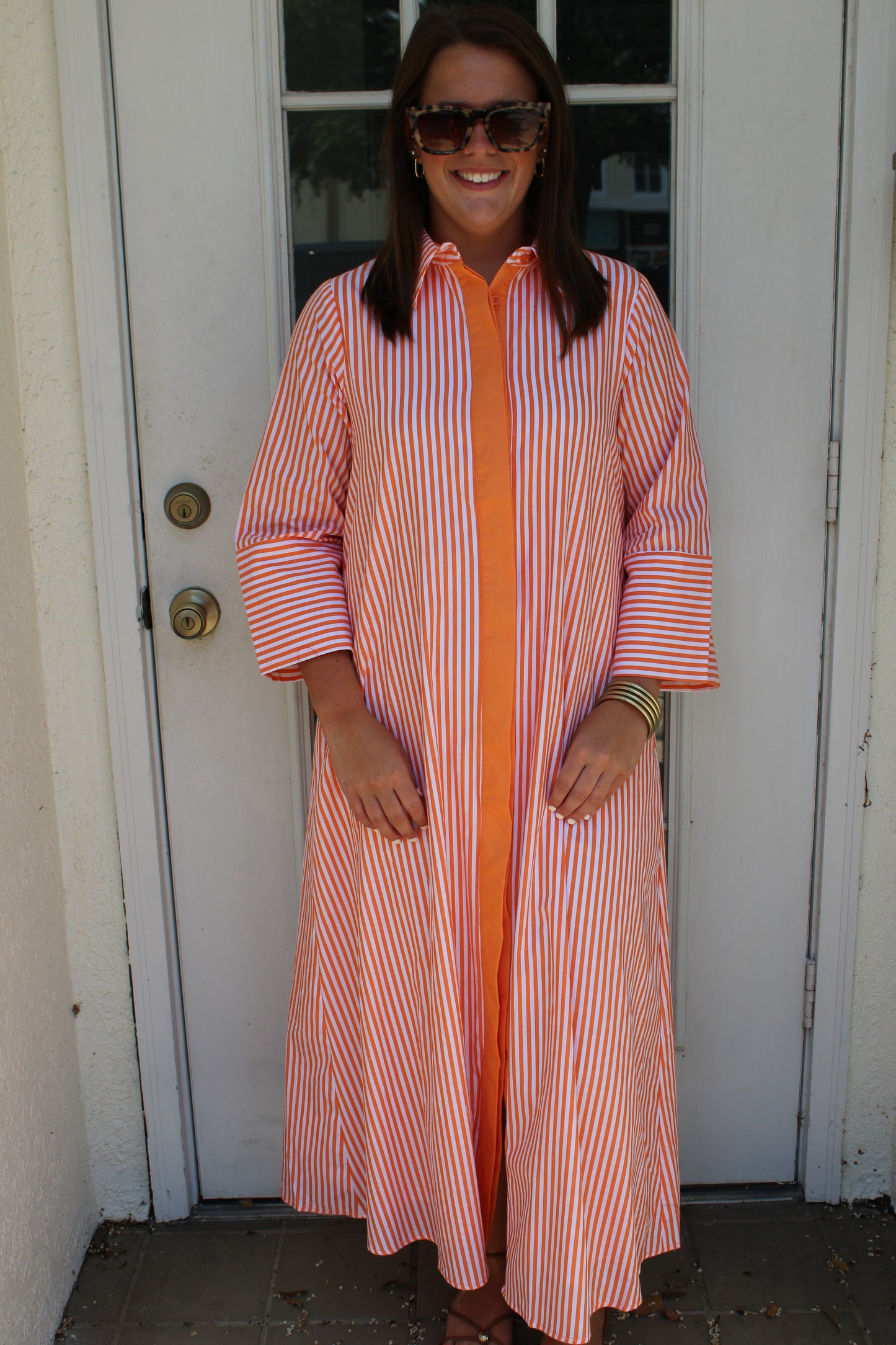 Orange Stripe Maxi