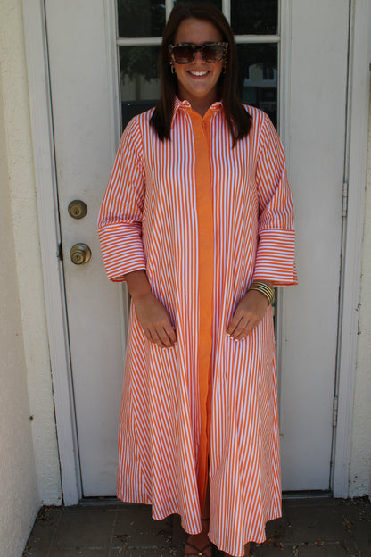 Orange Stripe Maxi