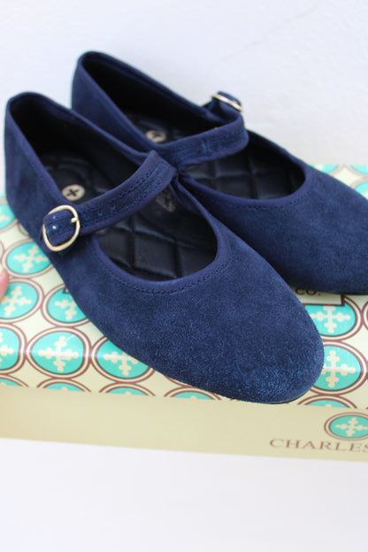Dallas Navy Suede