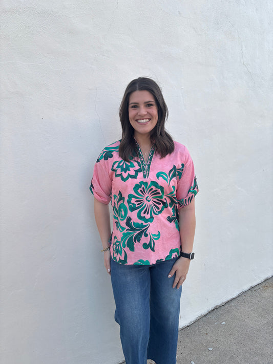 Giselle Emerald Blush Top